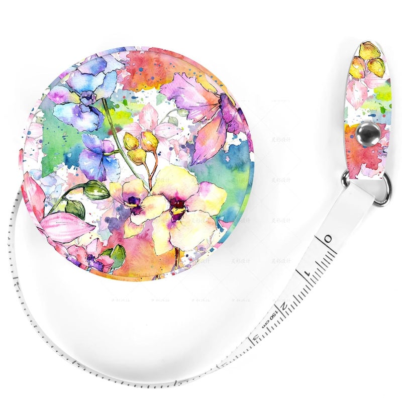 Gerkia Sewing Tape Measure，Colour Printed Small Retractable Soft Measuring Tape for Tailor Cloth Fabric Body Measurements. - Image 1